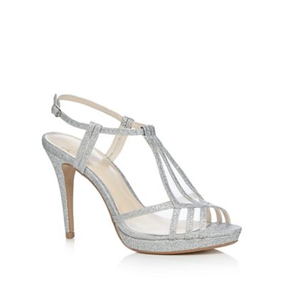 No. 1 Jenny Packham Silver glitter high sandals